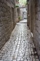 trogir-06 Calles empedradas en el centro histrico de Trogir.