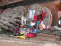 img_3830 Vendedoras de ofrendas en las calles de Bhaktapur