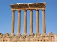 Famous group of columns of Jupiter temple of Baalbek