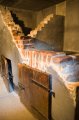 auschwitz-17 Reconstruccin de las celdas de castigo, donde un hombre dispona excasamente del espacio para mantenerse en pie