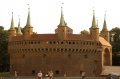 cracovia-04 Vista exterior del la Barbacana de Cracovia