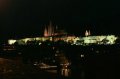 p0001035 Vista nocturna del Castillo de Praga, desde el Puente de Carlos IV.