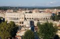 pula-20 Vista del anfiteatro desde el Castillo y Museo de Historia de Istria, ubicado en lo alto de una colina.