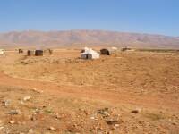 Las tiendas de un campo de refugiados