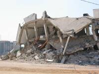 Estado de destruccin del Cuartel General del la Autoridad Palestina en Ramala. El ejercito israeli destruy con tanques y excavadoras la mayor parte del complejo hace un par de aos