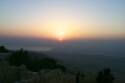 Puesta de sol sobre Palestina y el Mar Muerto