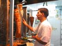 Puesto de Shawerma en el zoco de Damasco