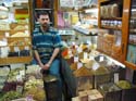 Tienda de especias en el zoco de Damasco