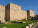 La muralla, un poco ms all de la puerta de Jaffa