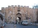 Puerta de los Leones, otra de las puertas de la muralla que rodea la ciudad antigua y que marca el comienzo de la Va Dolorosa