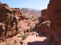Una vista del valle Wadi ad-Deir, camino del Monasterio, segunda gran atraccin de Petra